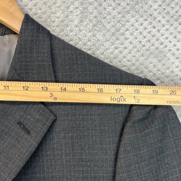 Vintage Bill Kaiserman Mens Blazer Micro Check Super 110 Worsted Wool Jacket 41R - Picture 10 of 16